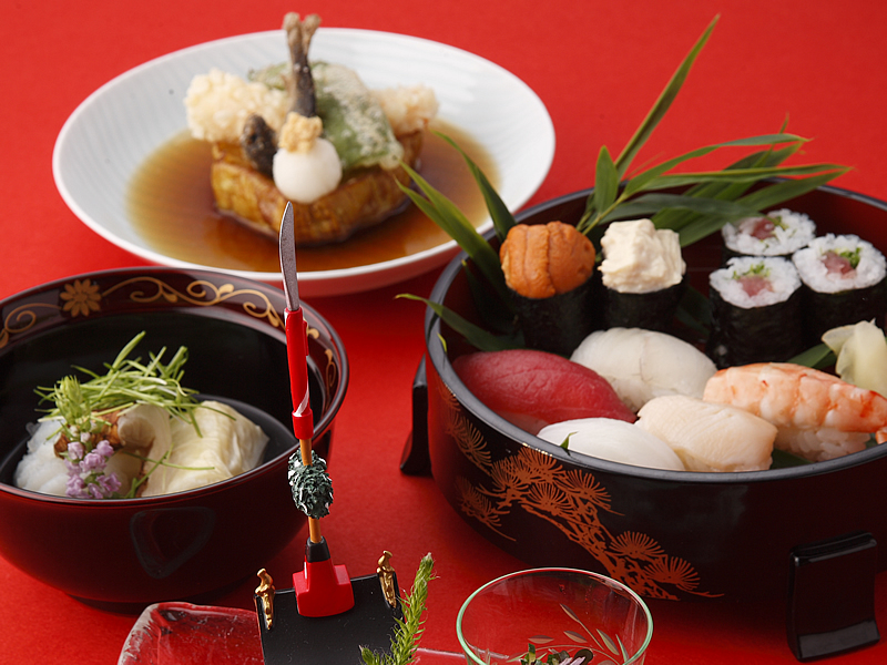 A famous Japanese Cuisine SushiKaiseki